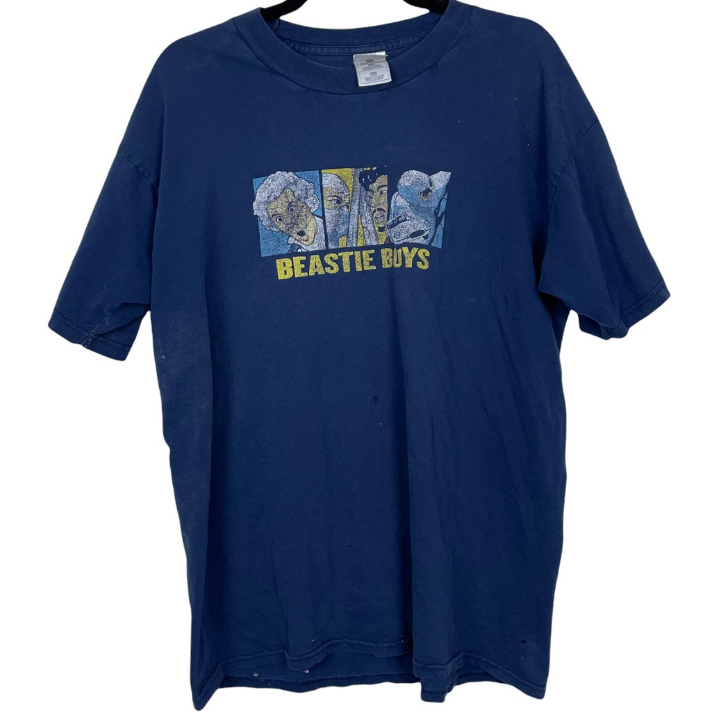 Vintage Beastie Boys Movin Fruit Of The Loom 90s Xl W/Tags Heavy Patina T-Shirt!